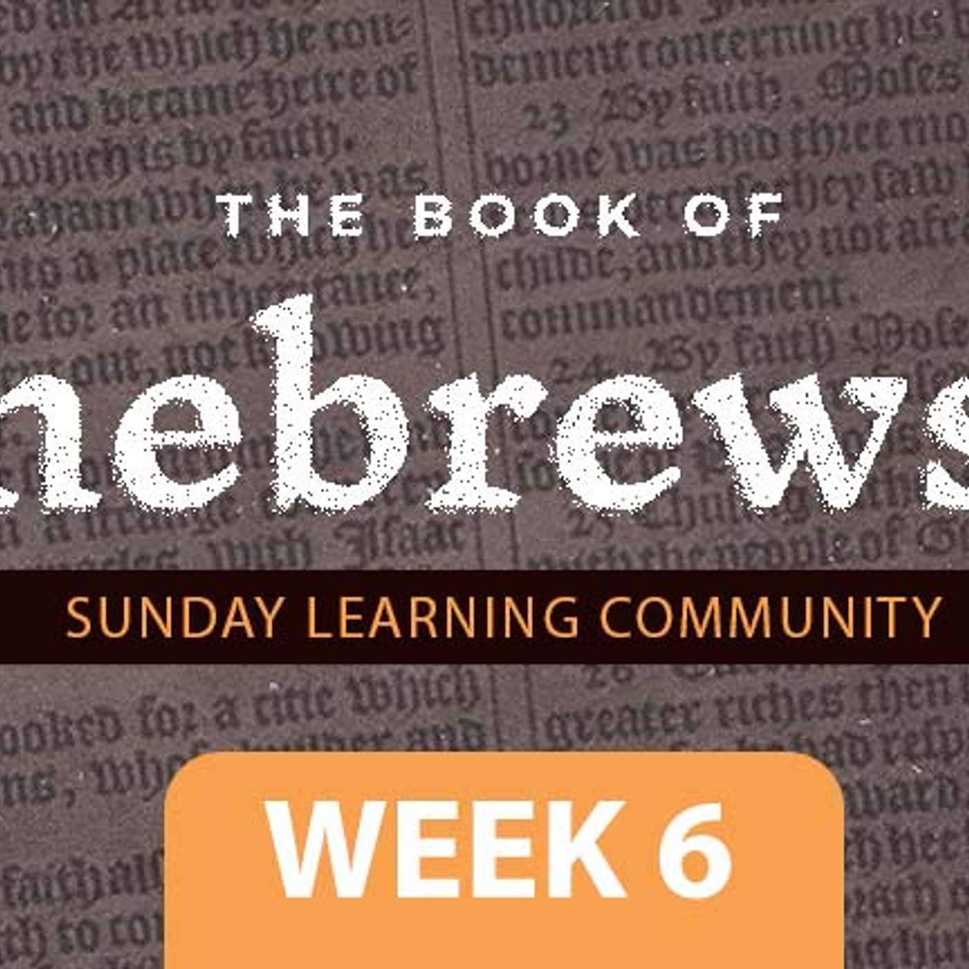 The Book Of Hebrews - Week 6 | Sunday Learning Community episode artwork